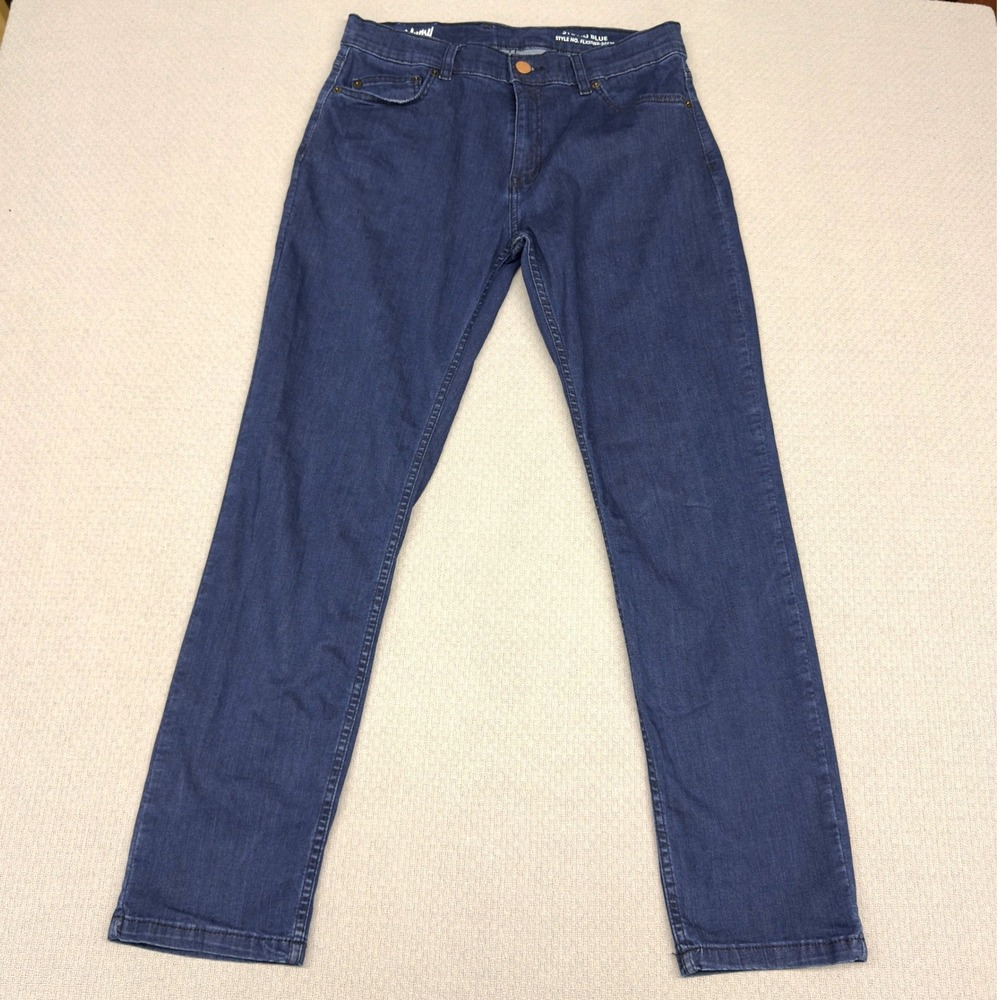 Slim Straight Men’s Jeans in Dark Blue